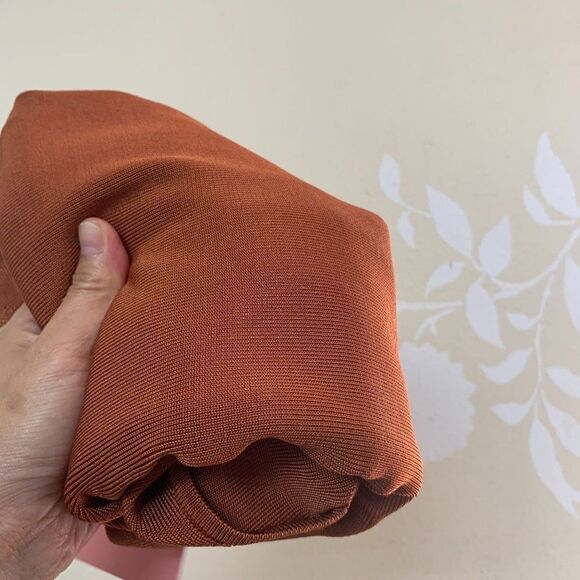 Cult Gaia Leslie Knit Mini Open Back Dress Large in Spice Brown $318 - Picture 10 of 10